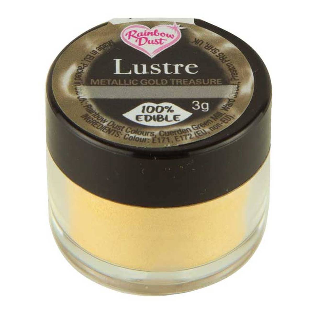 Rainbow Dust Gold Treasure Edible Silk Lustre Powder 3g