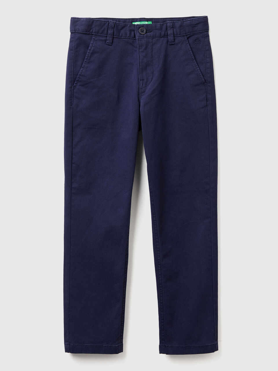 Slim fit chinos in stretch cotton