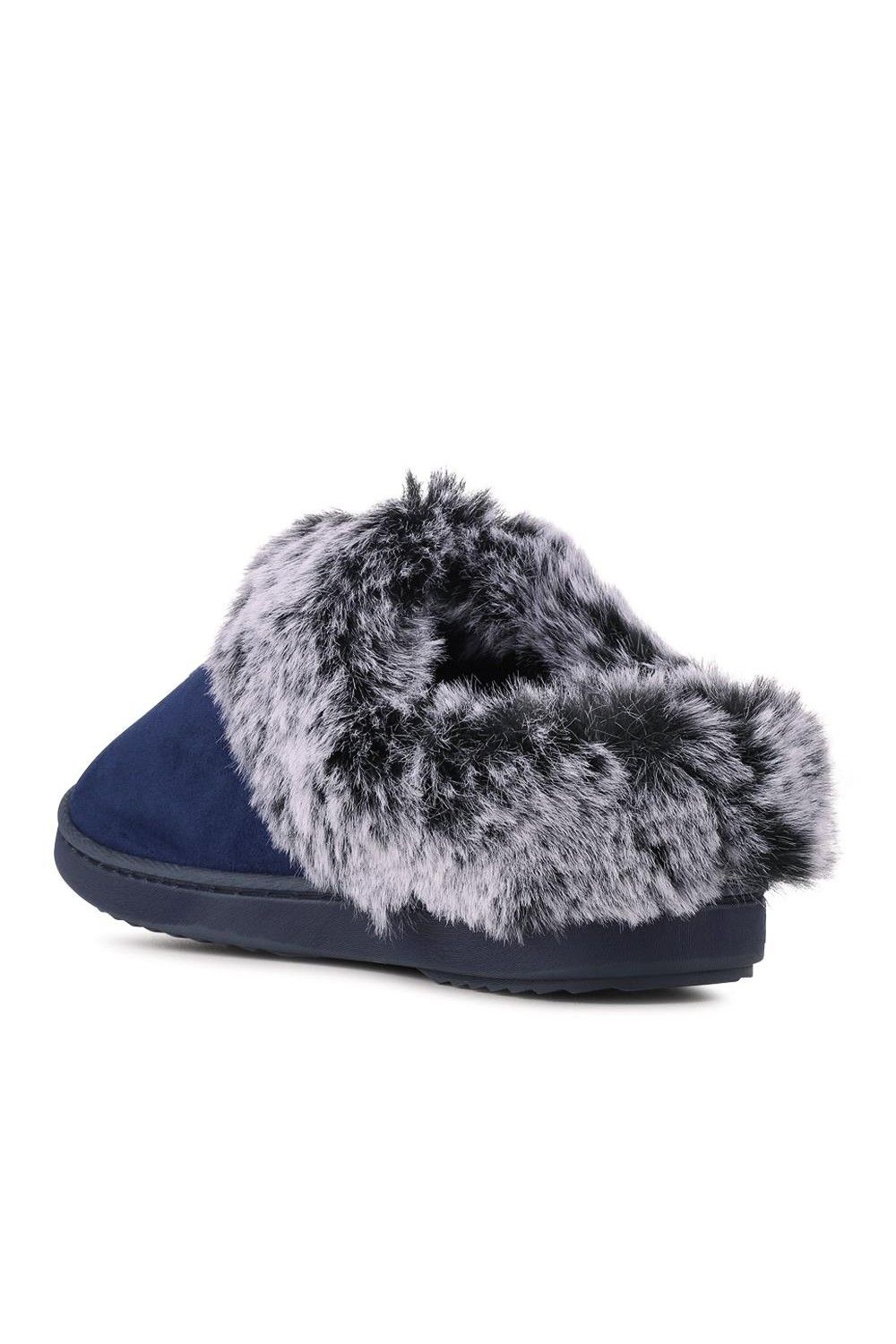 Pavers Warm Lined Cushioning Luxury Fur Slippers