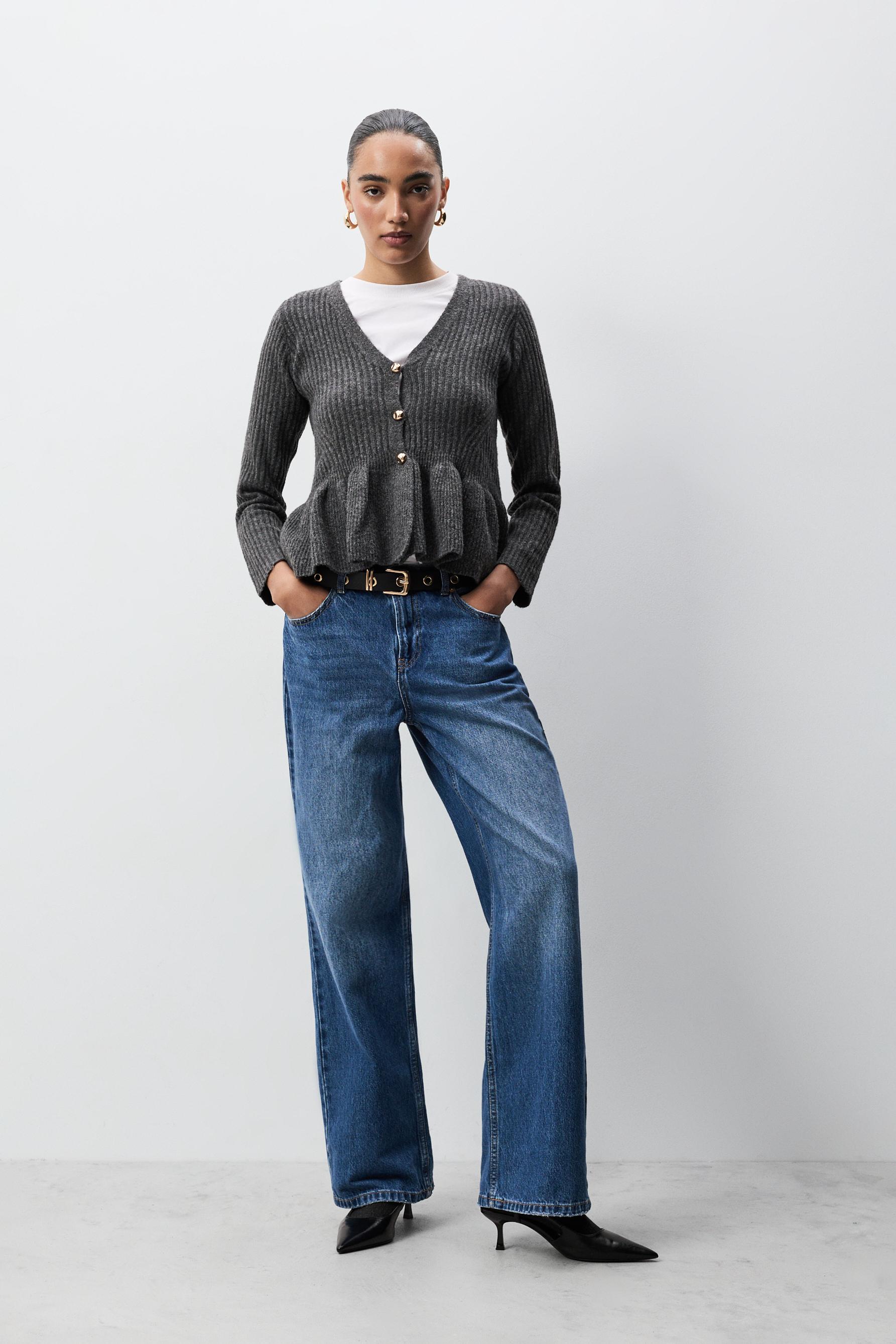 Chaqueta punto espumoso peplum