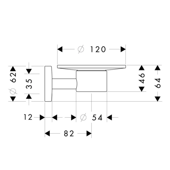 Seifenschale, »Logis«, Ø 12 cm, nickelfarben