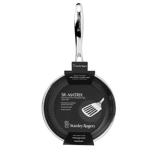 Stanley Rogers 20Cm S/Steel Matrix Nonstick Frypan 42301 Suits Induction