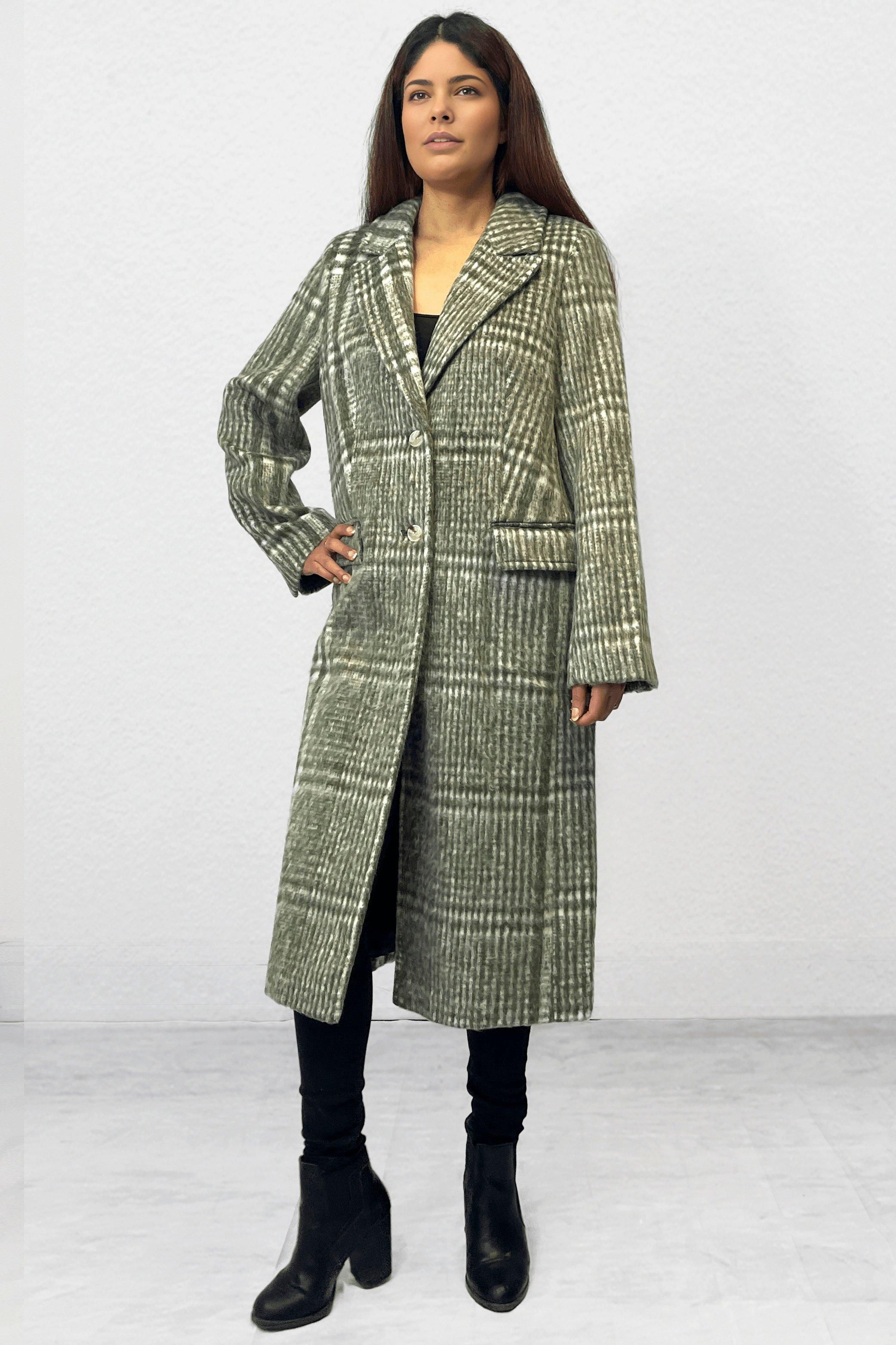 Cutie London Relaxed City Smart Coat - GREEN