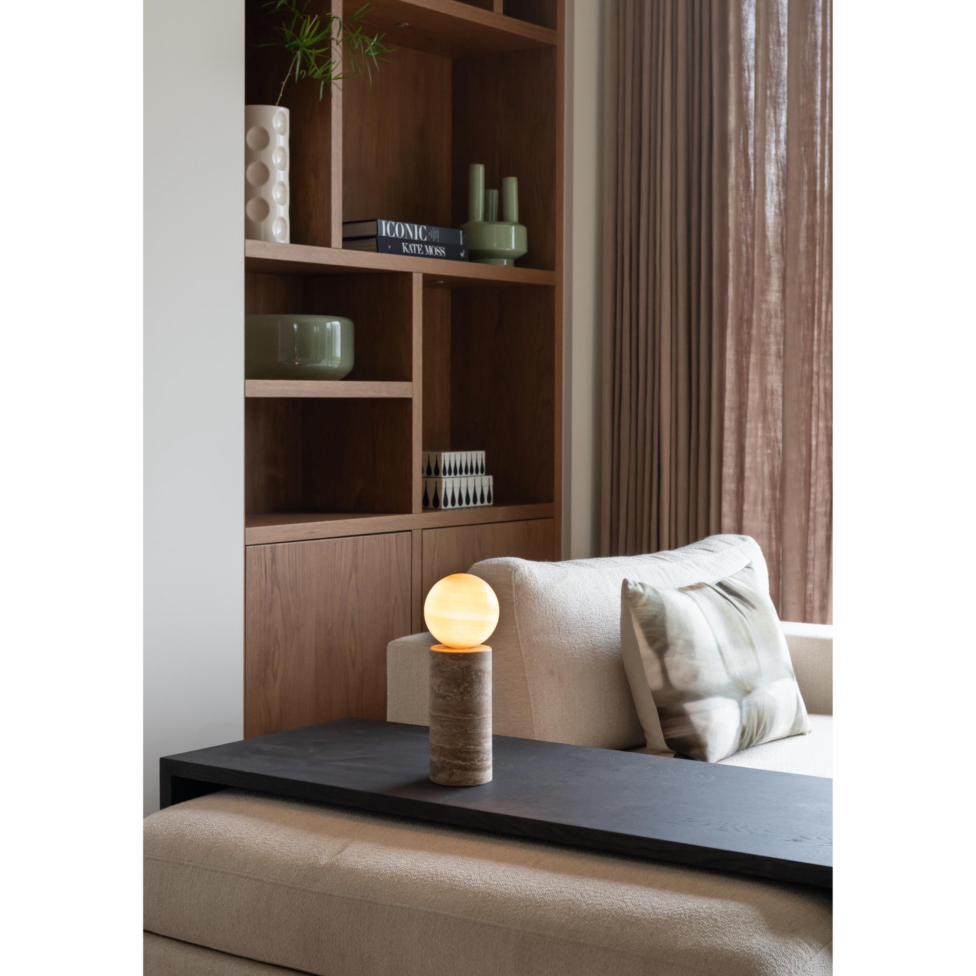 it's about RoMi Tafellamp Tivoli - Bruin - Ø12cm