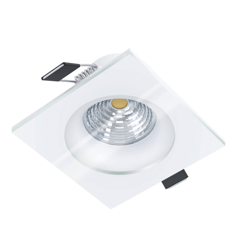 Spot encastrable LED Salabate carré blanc dimmable blanc neutre 8,8 x 8,8 cm 6 W EGLO