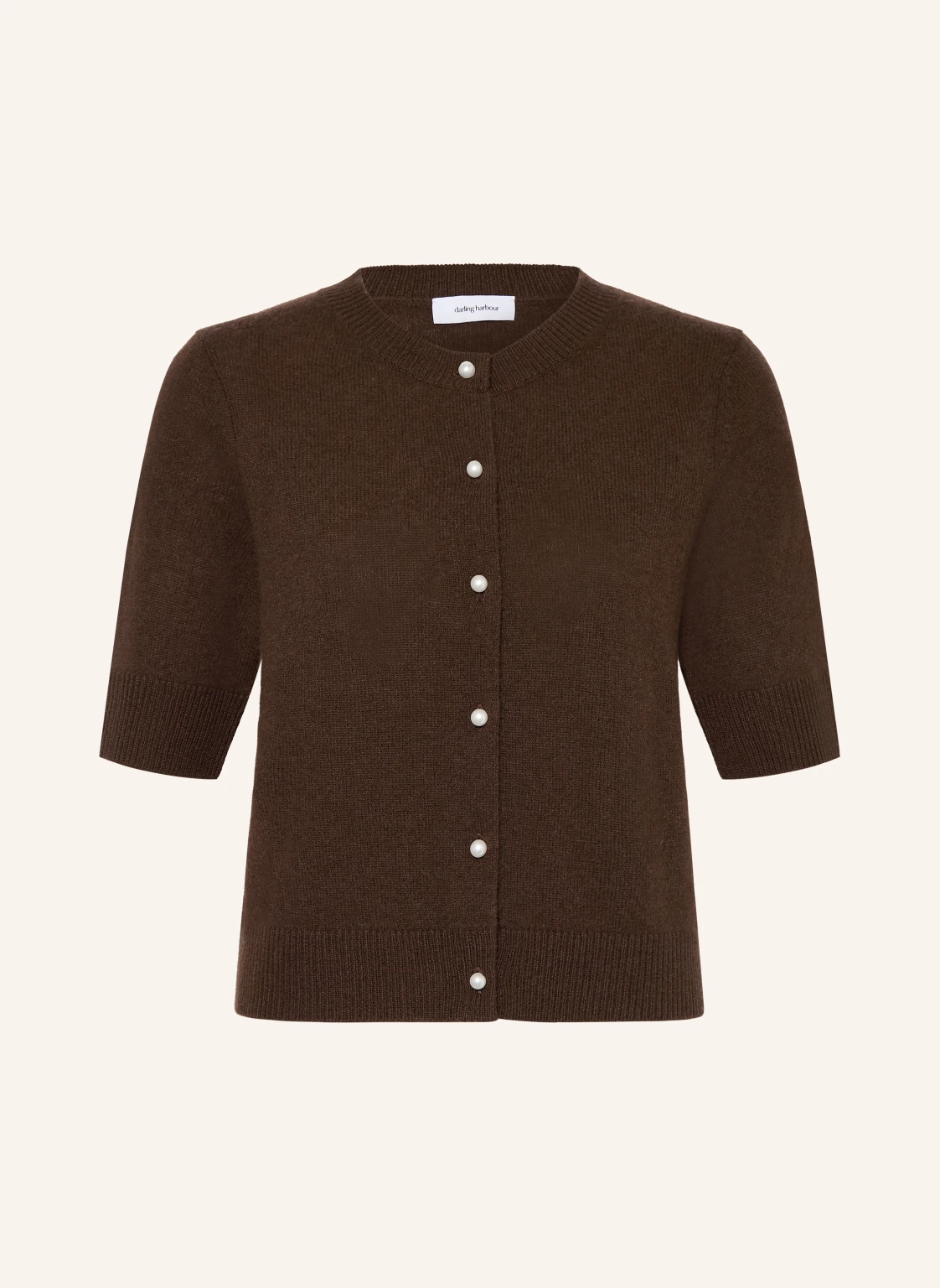 darling harbour Strickjacke mit Cashmere und 3/4-Arm