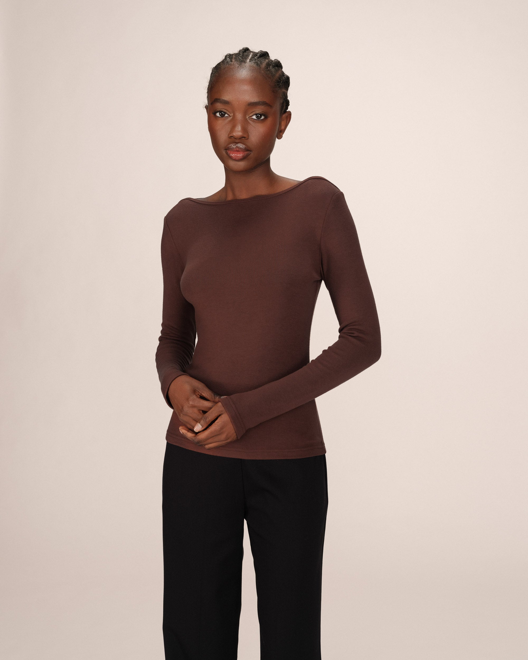 Top col bateau chocolat Stanley