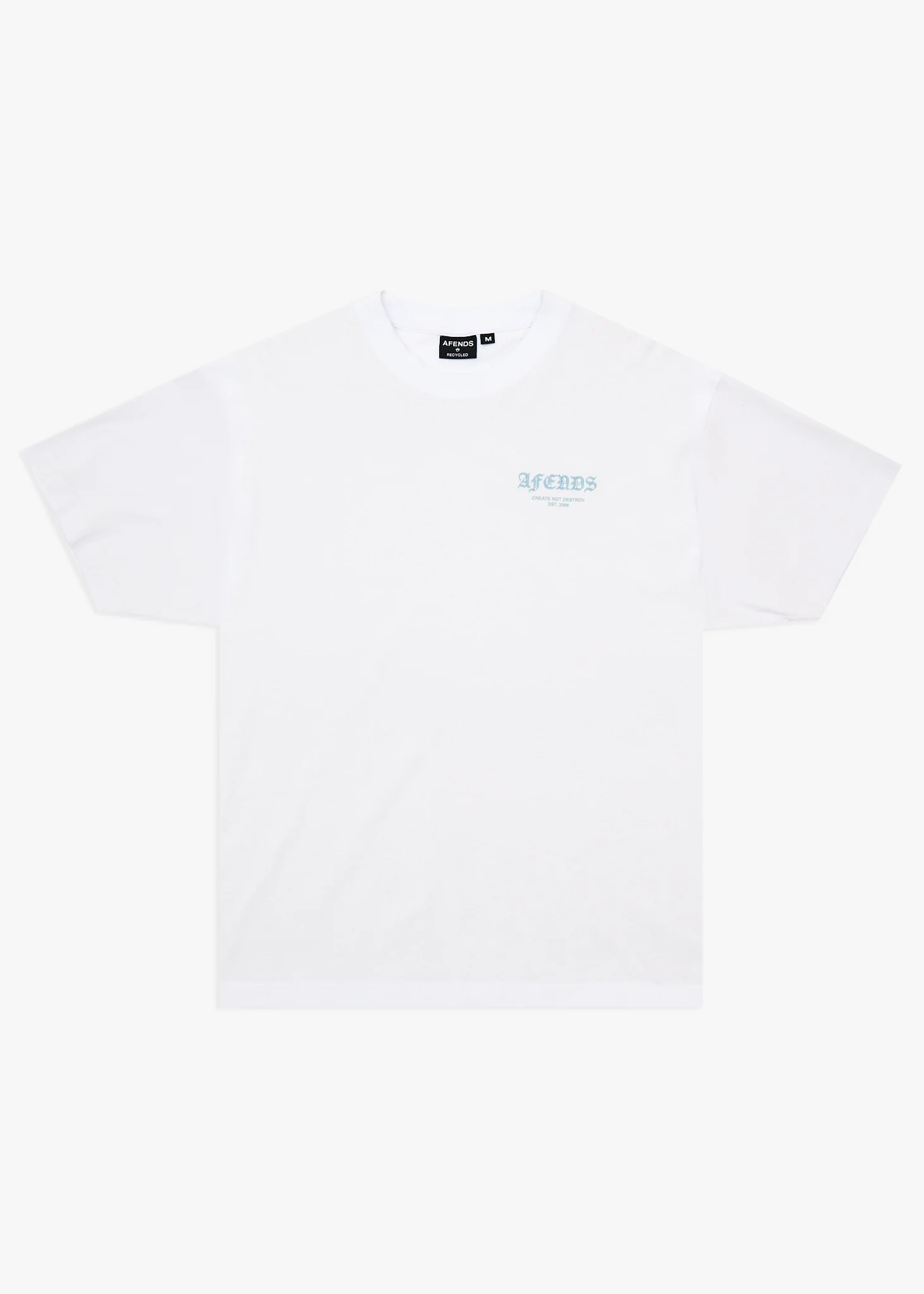 AFENDS Mens Hq - Boxy Tee - White
