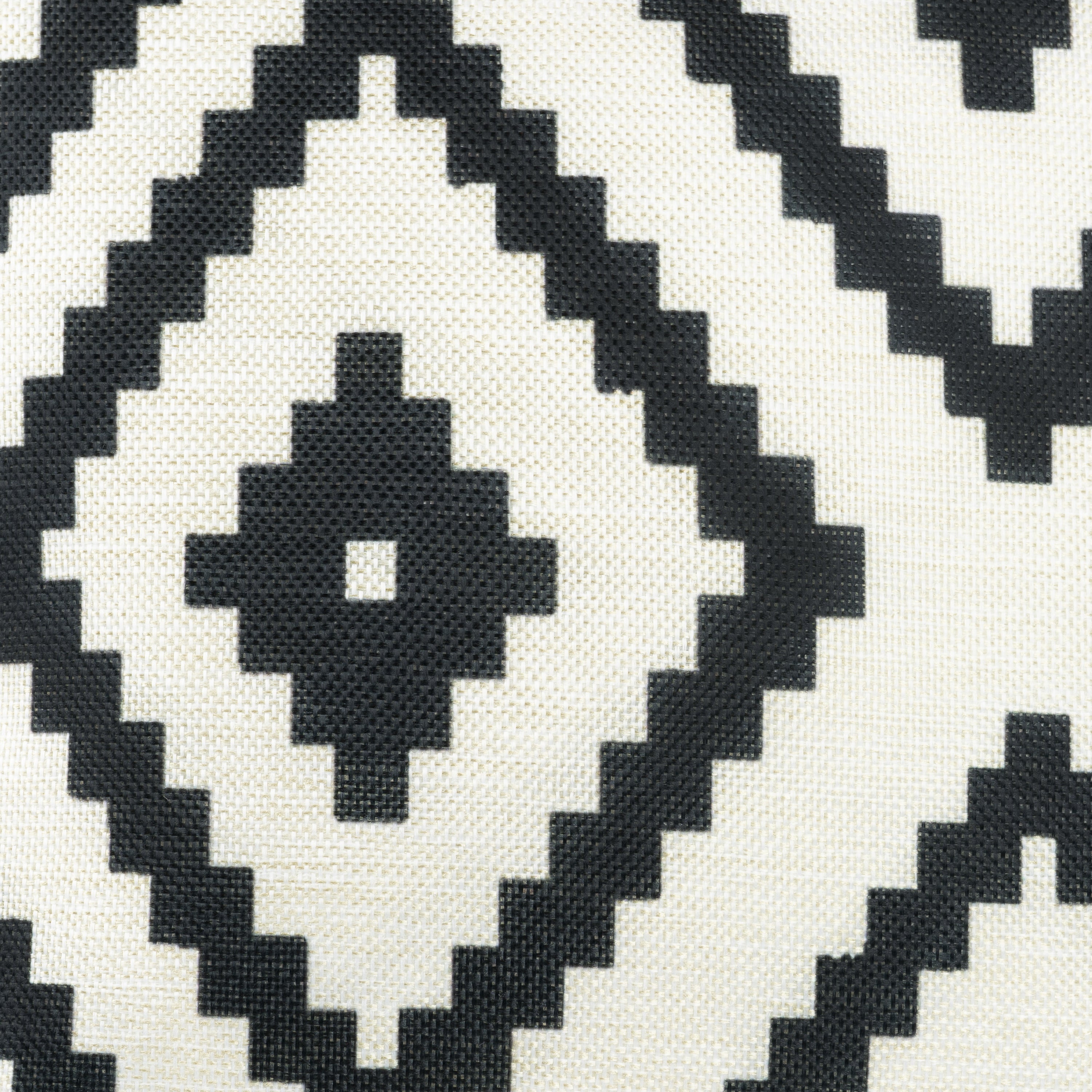 QUVIO Kussenhoes met ruit patroon - 45 x 45cm - Zwart   beige