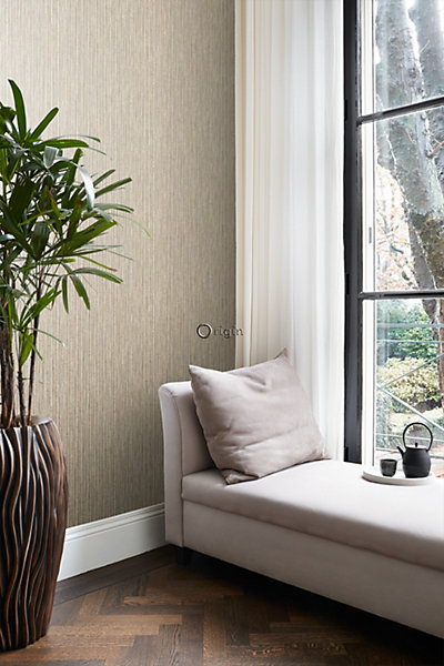 Origin Wallcoverings papier peint bambou marron clair 53 cm x 10.05 m