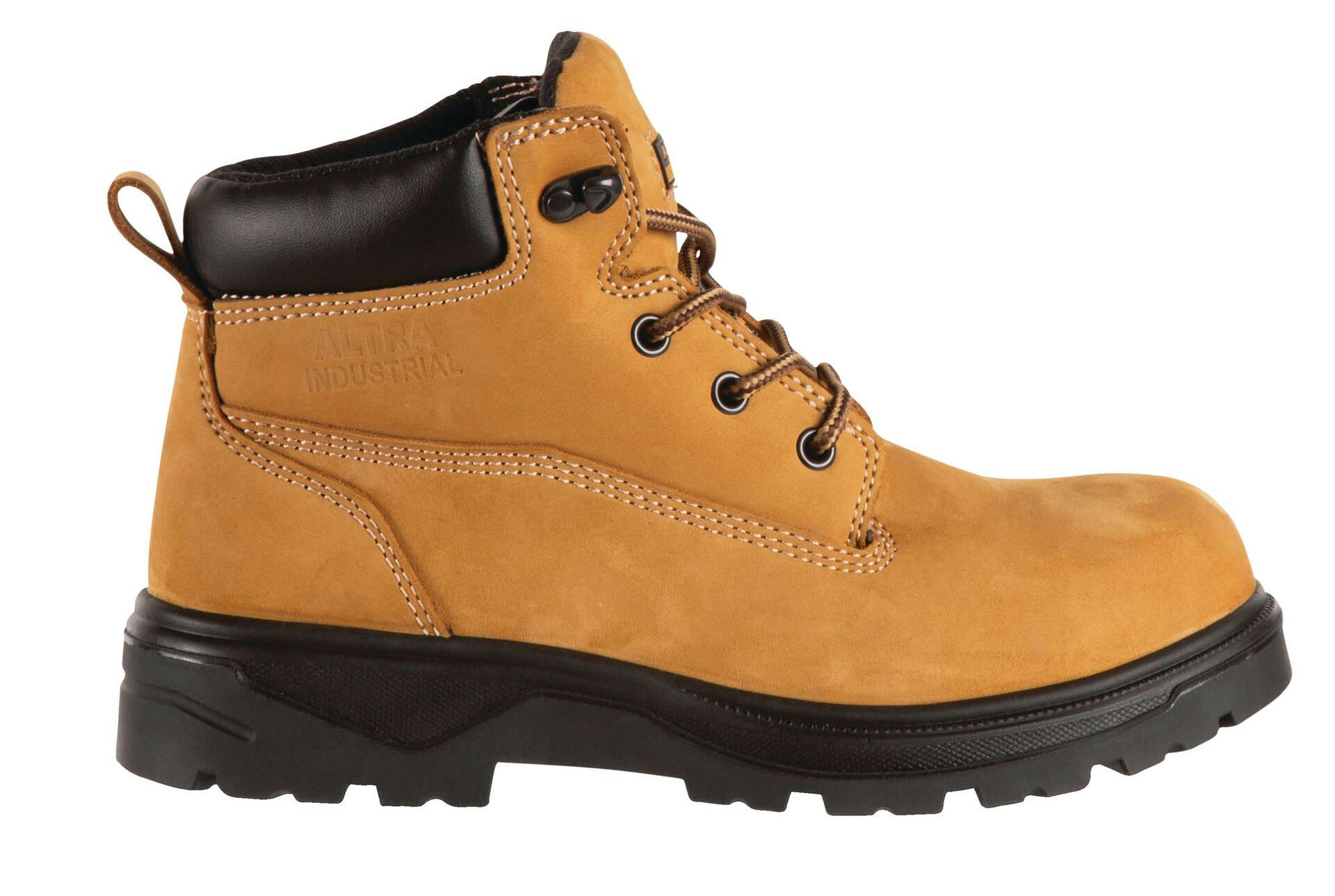 Altra Meech Women's CSA Steel Plate Leather Work Boots, 6-in high, Wheat