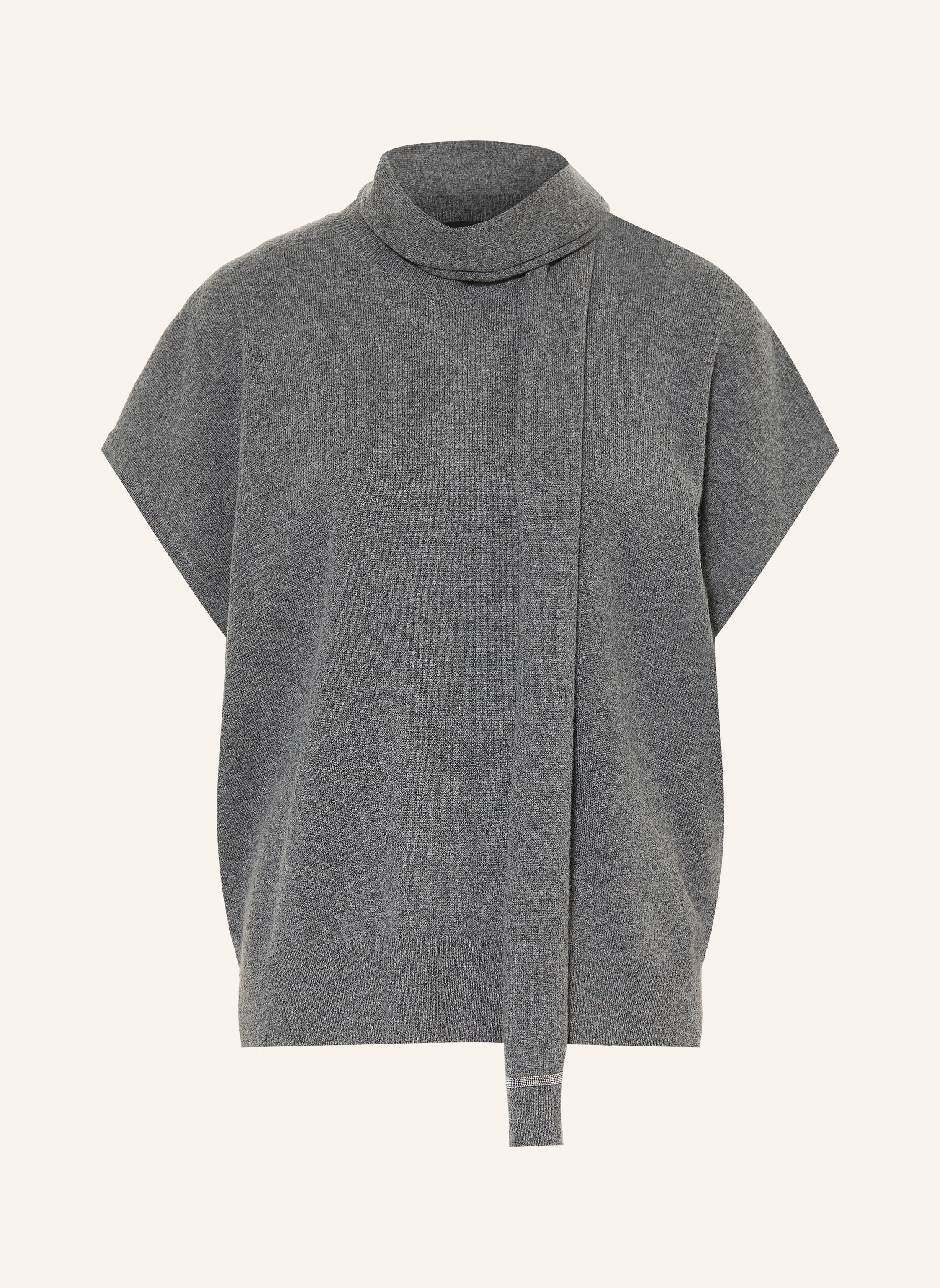 FABIANA FILIPPI Strickshirt mit Merinowolle und Schmucksteinen