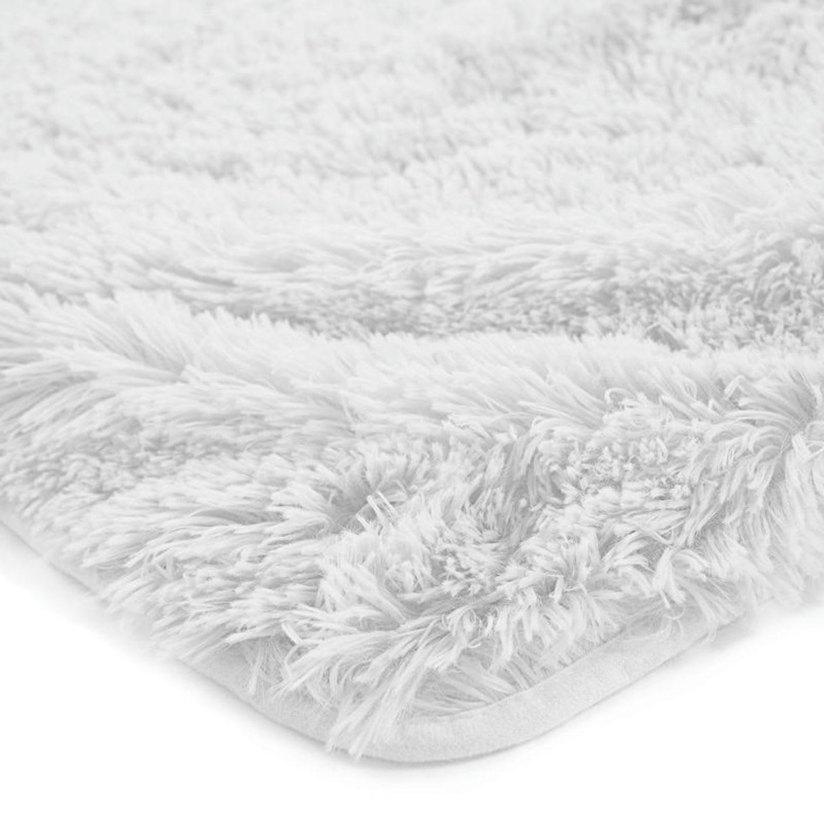 NEO - Plaid à poils longs extra-doux blanc 120x150