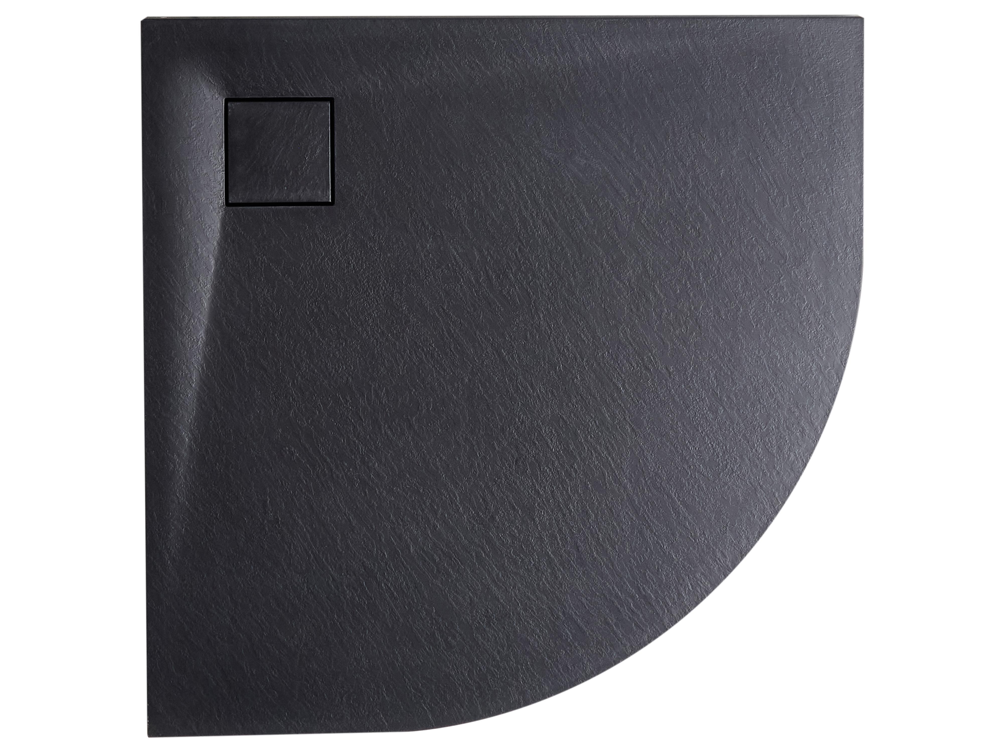 Shower Tray PARON 800 x 800 x 30 mm Black
