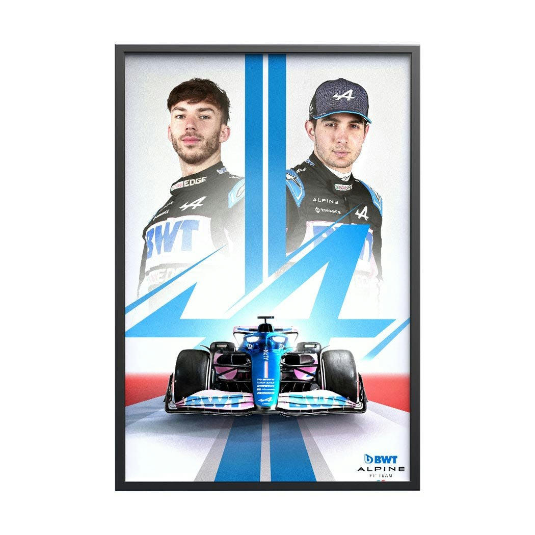 F1 - Affiche BWT Alpine F1 Team 2023 - French Touch 40x60 cm