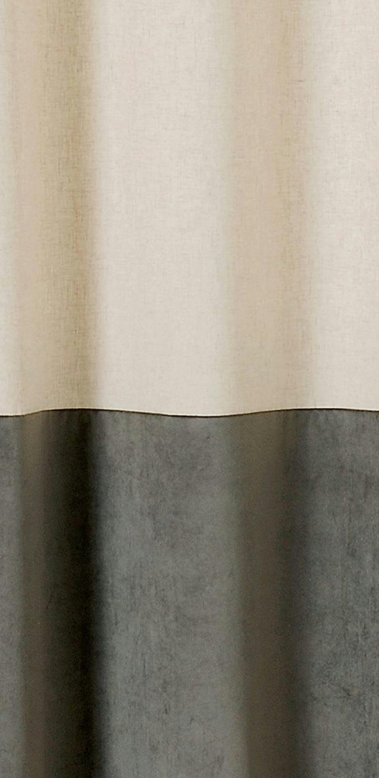 DUO LIN - Rideau d'ameublement 140x240cm Gris anthracite