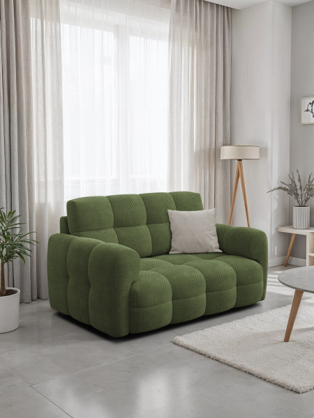 MELLOW sofa 2 osobowa, oliwkowa