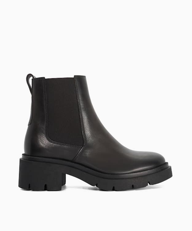 Padelle Dark Brown - Leather Heeled Ankle Boots