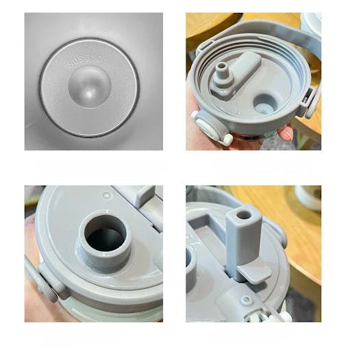 NNEOBA 1L Stainless Steel Bottled Water with Straw