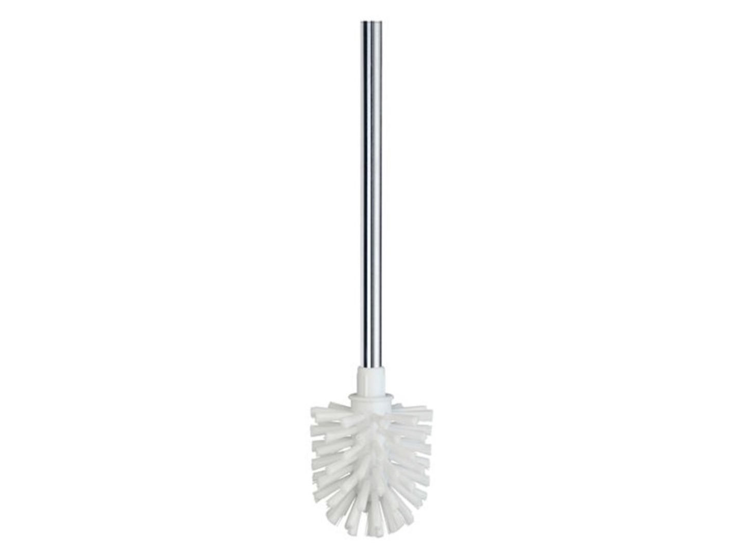 Szczotka do WC bez pojemnika chrom główka biała Stella