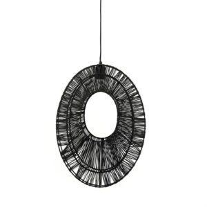 FurniLux Pendant lamp Ovo 1 – black - 19x36x50cm