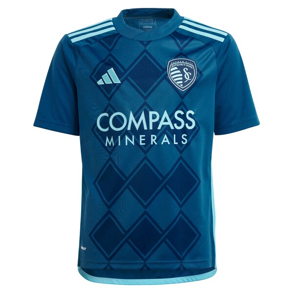 Sporting Kansas City adidas Youth 2024 Diamonds Our Forever Replica Jersey – Navy