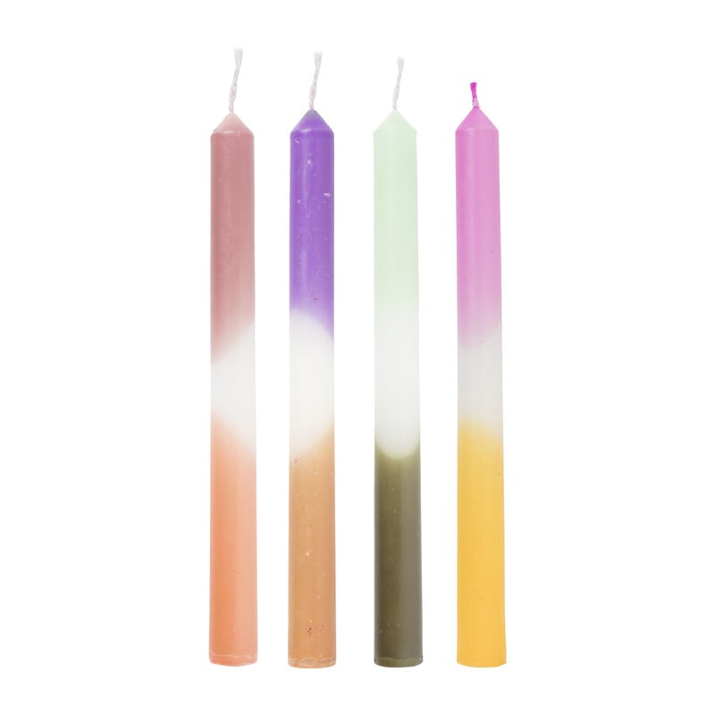 Dinerkaars dipdye - beige/paars - &Oslash;2.15x25 cm