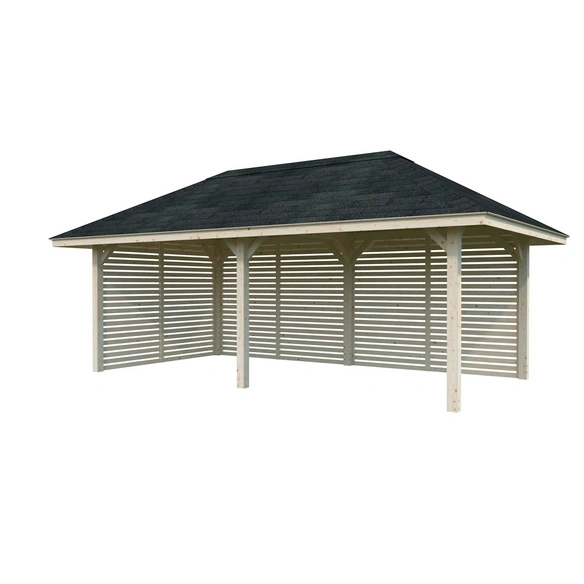 Pavillon »Bianca Set 109«, BxHxT: 588 x 319 x 300 cm, Braun