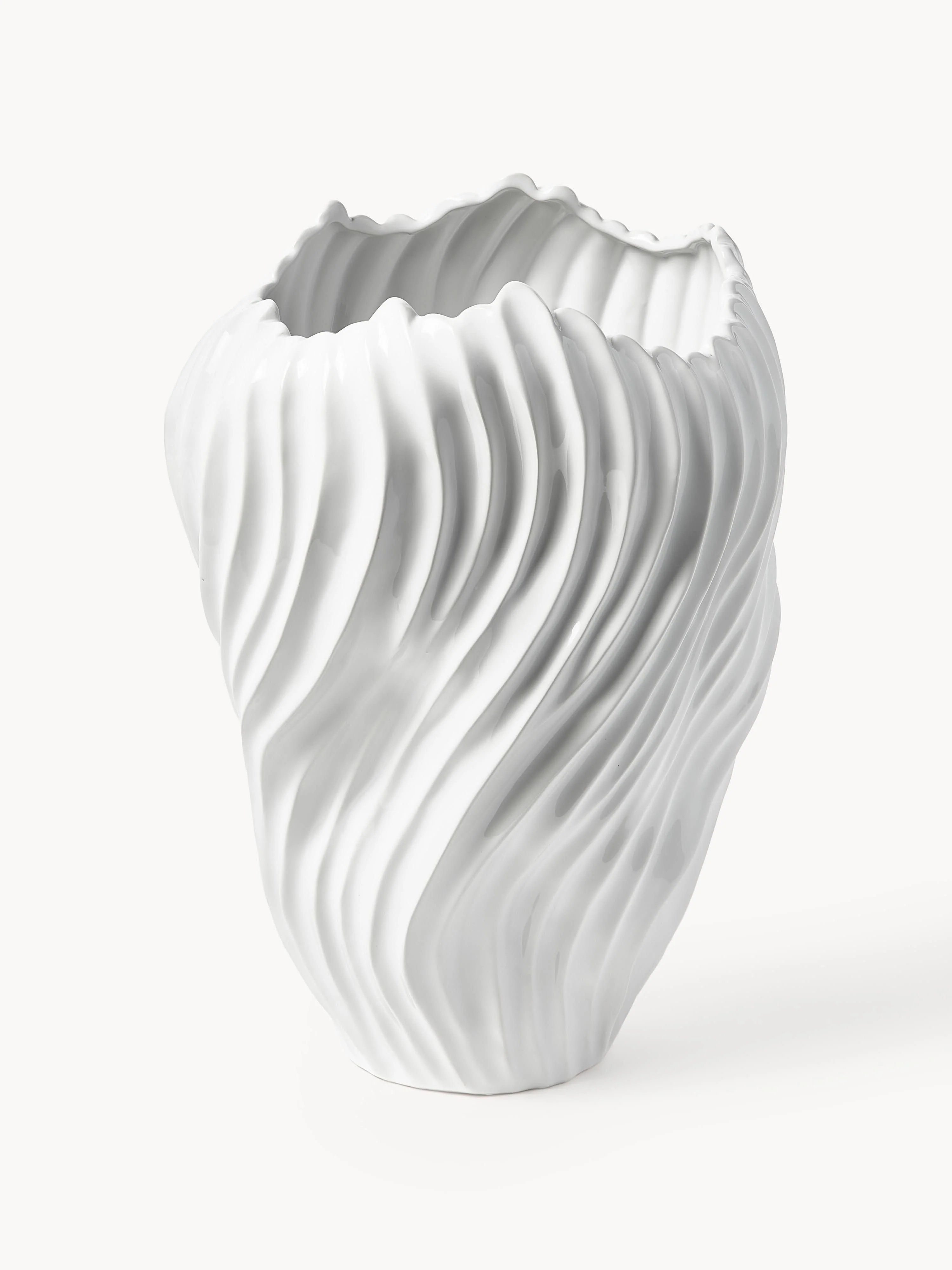 XL Vase Milazzo mit geriffeltem Twist, H 44 cm