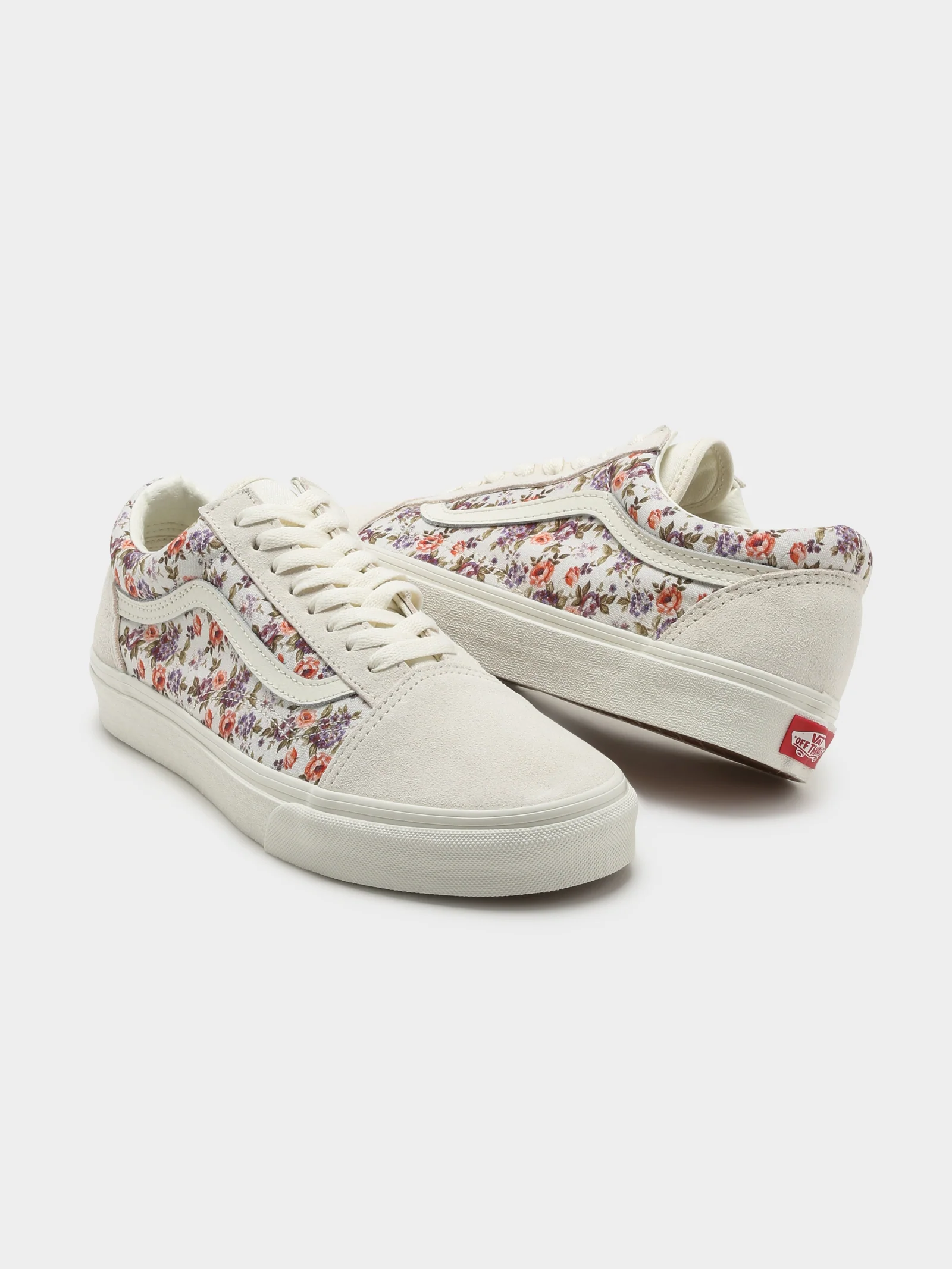 Womens Old Skool Vintage Floral Sneakers