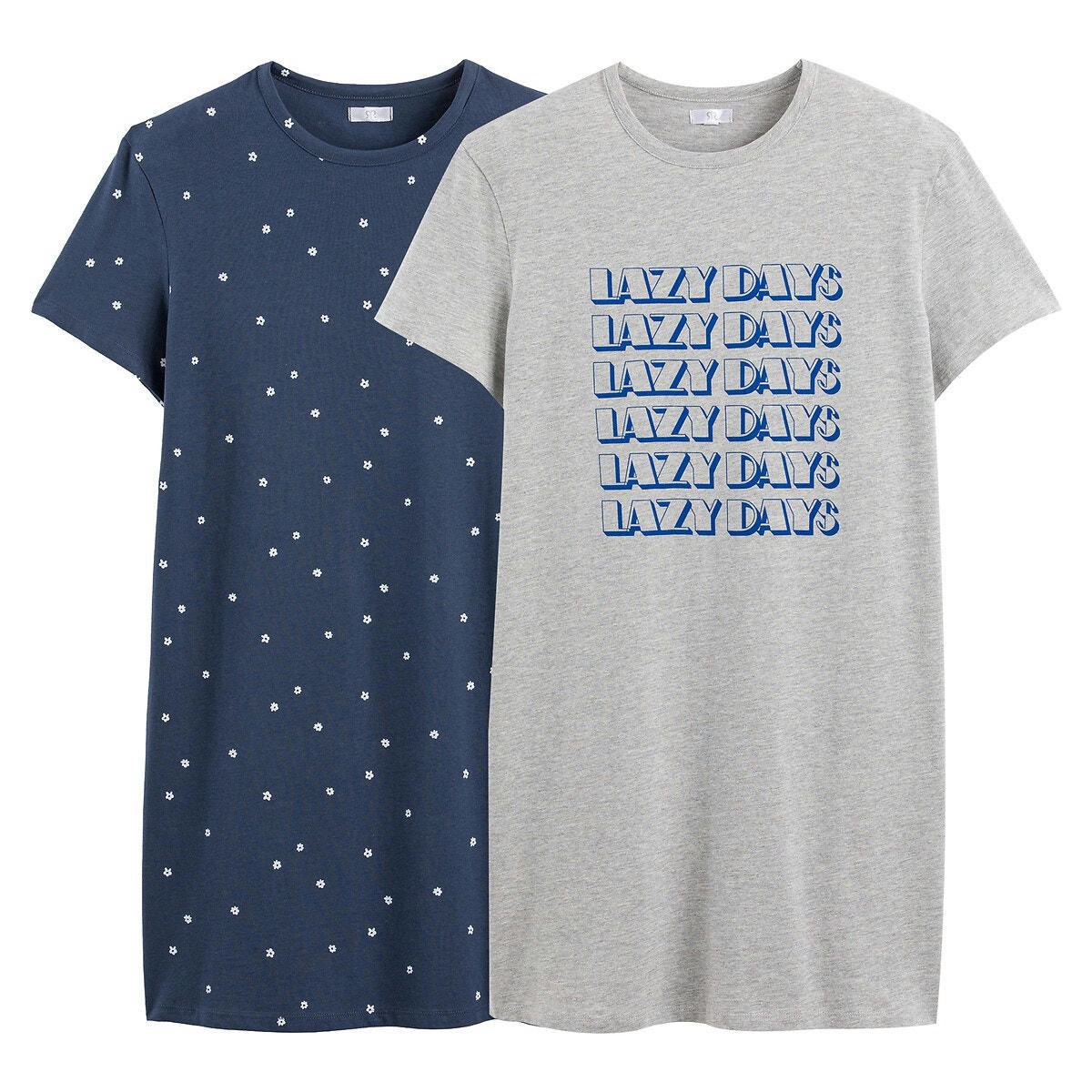 Lot de 2 chemises de nuit en coton