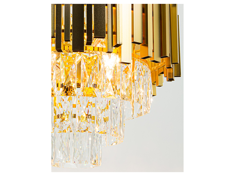 Lampa wisząca Valetta 4-punktowa metalowa złota