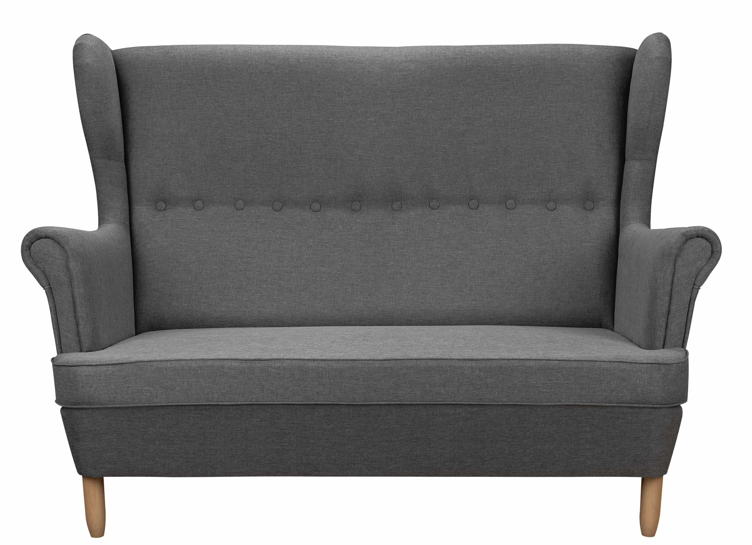 Sofa uszak nierozkładana skandynawska Denver Grafitowa