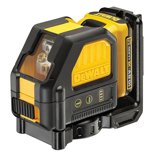 Niveau laser croix vert XR 10,8 V   batterie 2 Ah   chargeur - DEWALT - DCE088D1G-QW