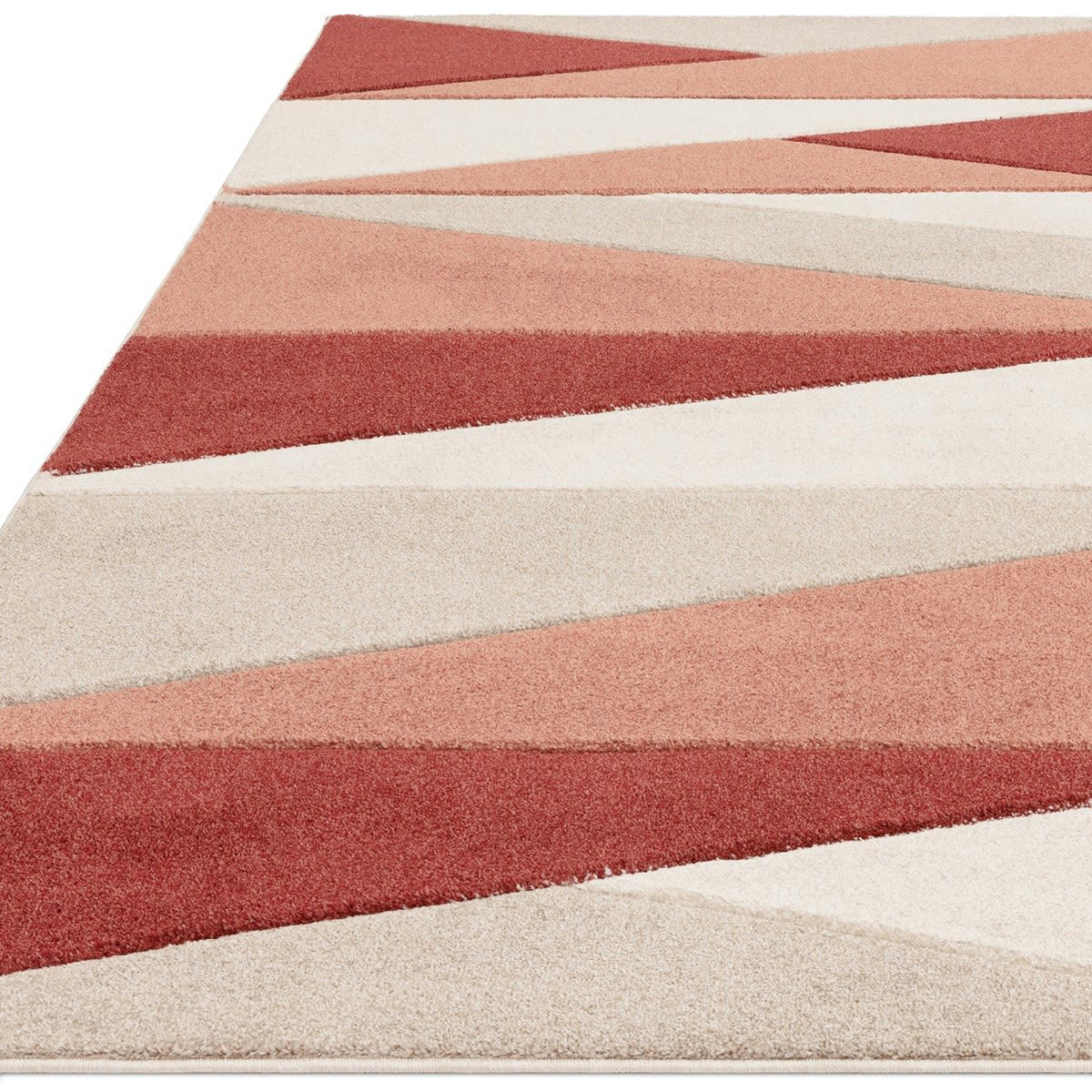 SAGOL - Tapis de salon en polypropylène rouge 120x170 cm