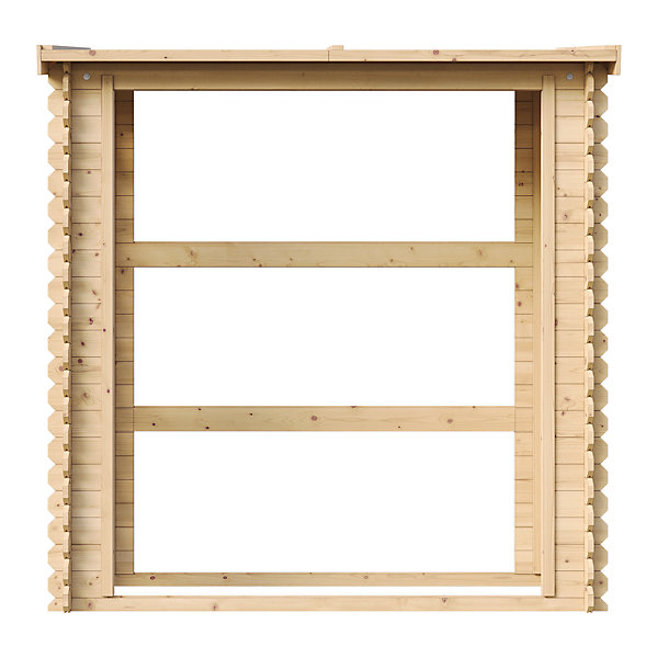 Abri à bûches -l86xL184xH200 cm/ 0.9 m2 M201 - Timbela