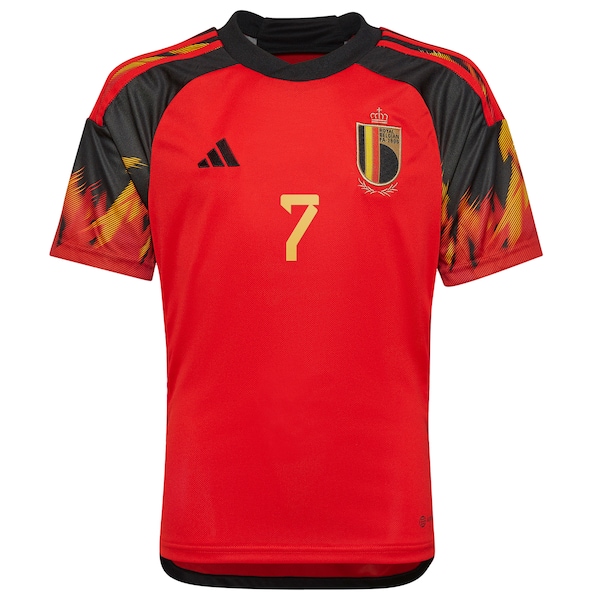 Kevin De Bruyne Belgium National Team adidas Youth 2022/23 Home Replica Jersey - Red
