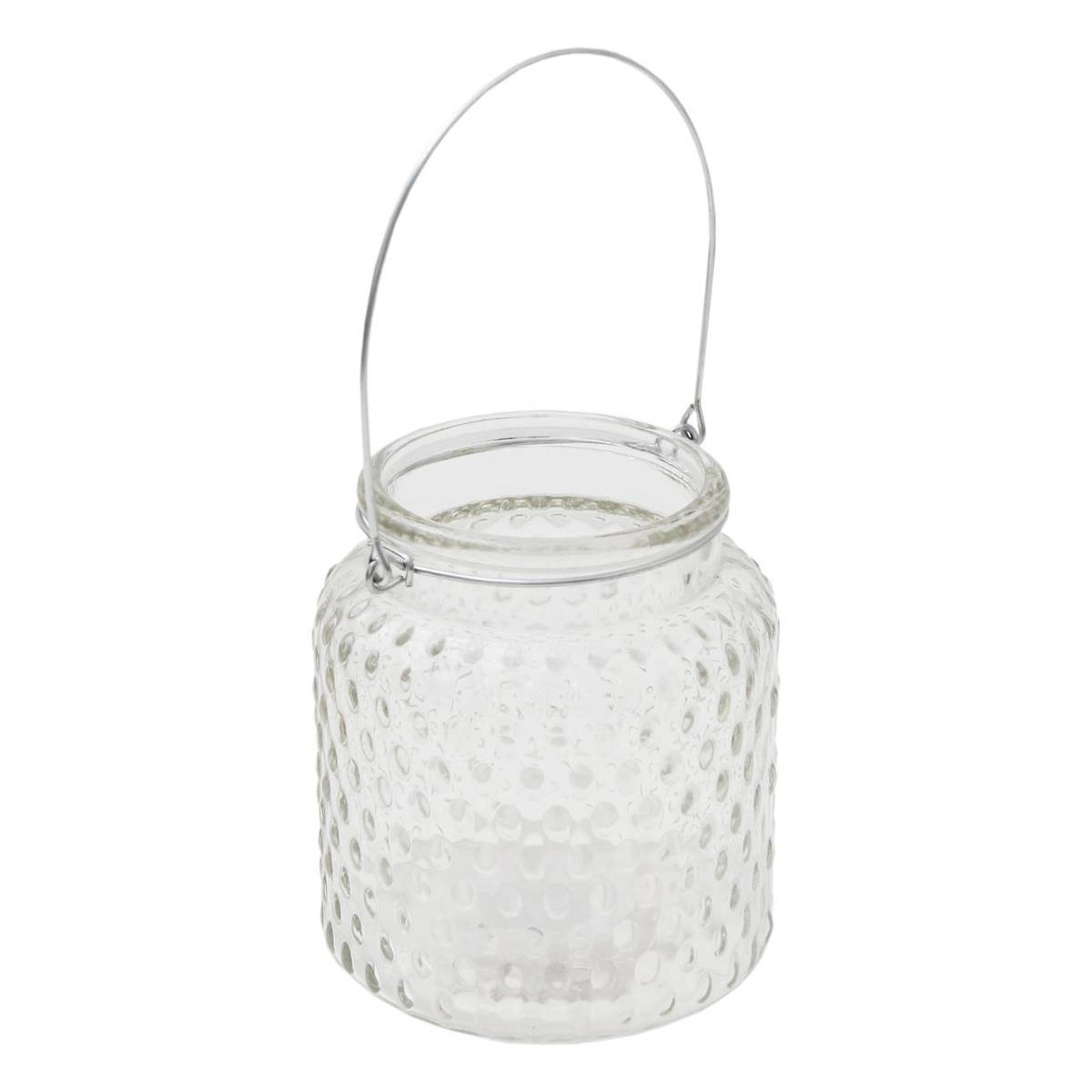 Glass Vase with Handle 9cm x 10cm