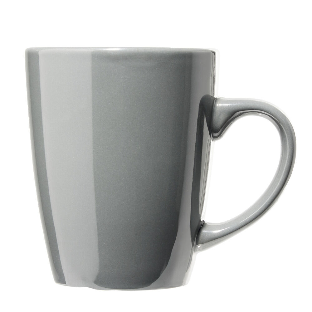 Mug en faïence Madrid gris foncé 360ml Ø8,6cm