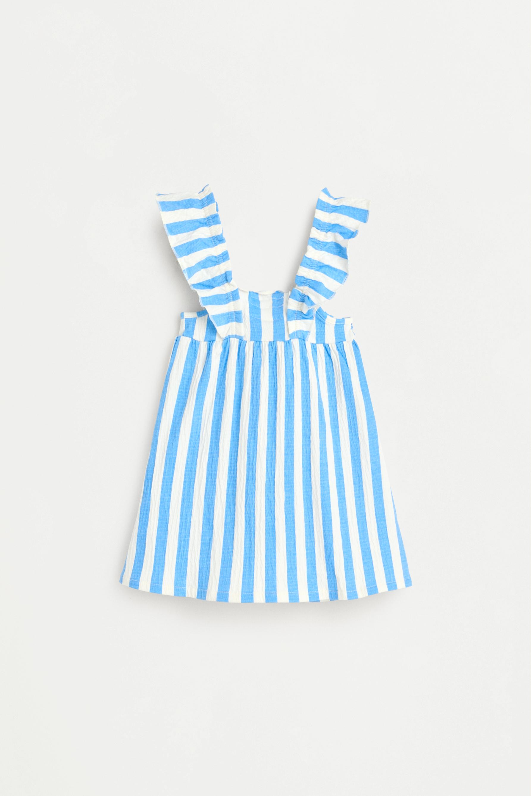 Vestido rayas con volantes