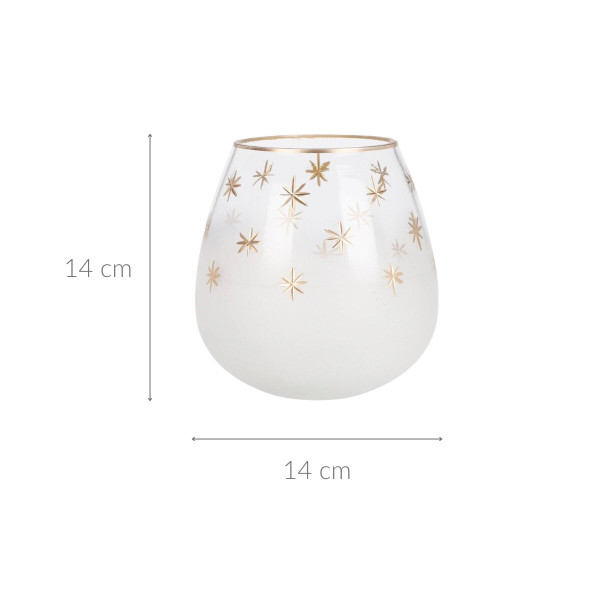Świecznik na tealighta w formie szklanki, Ø 14 cm
