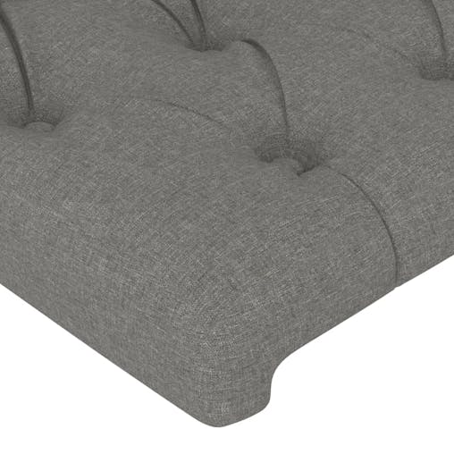 NNEVL Headboards 2 pcs Dark Grey 80x7x78/88 cm Fabric