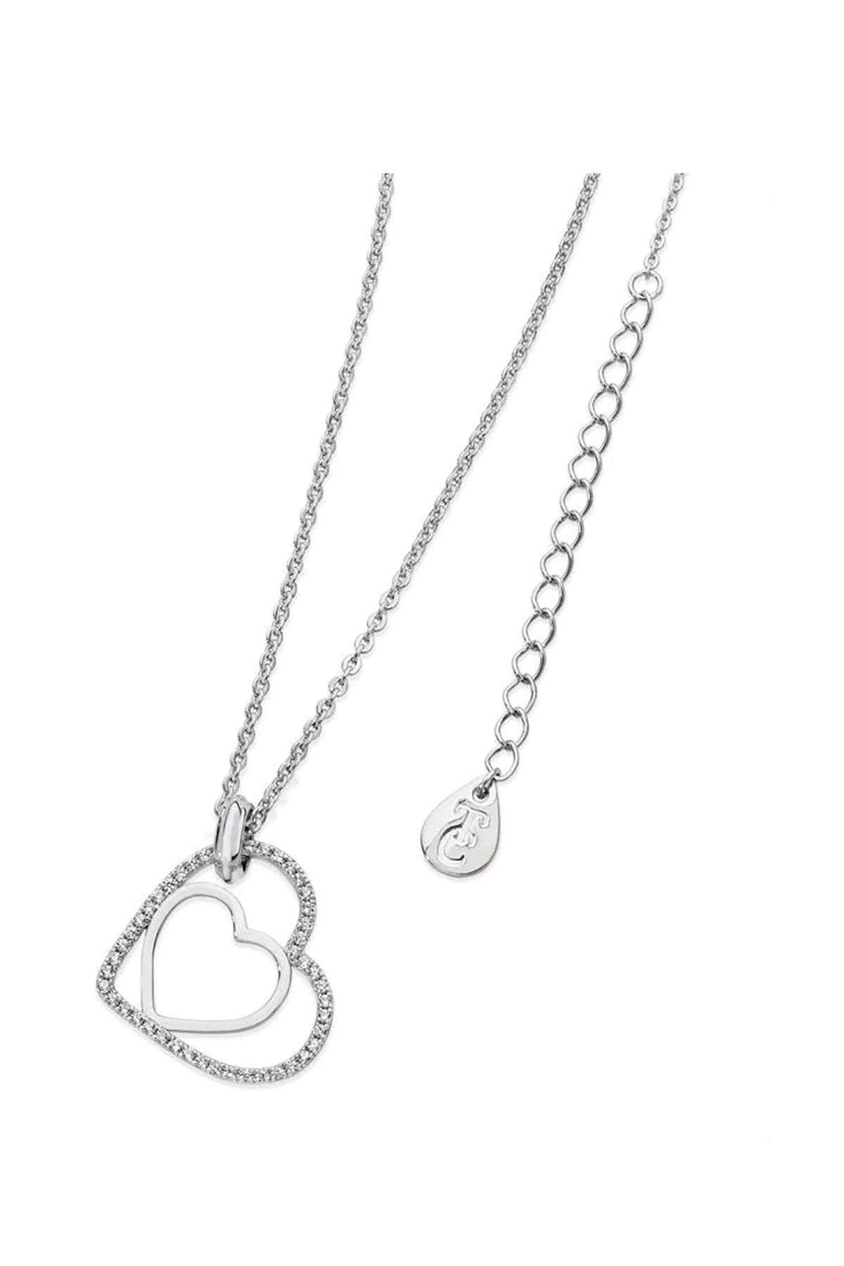 Silver Floating Heart Pendant