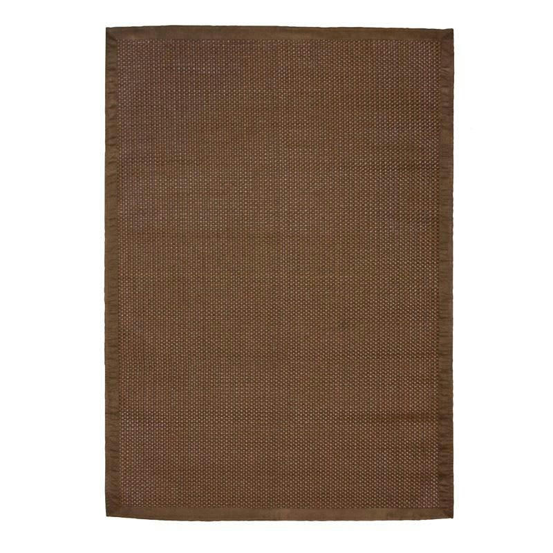 STRAW - Tapis tressé pour intérieur et extérieur marron 120x170