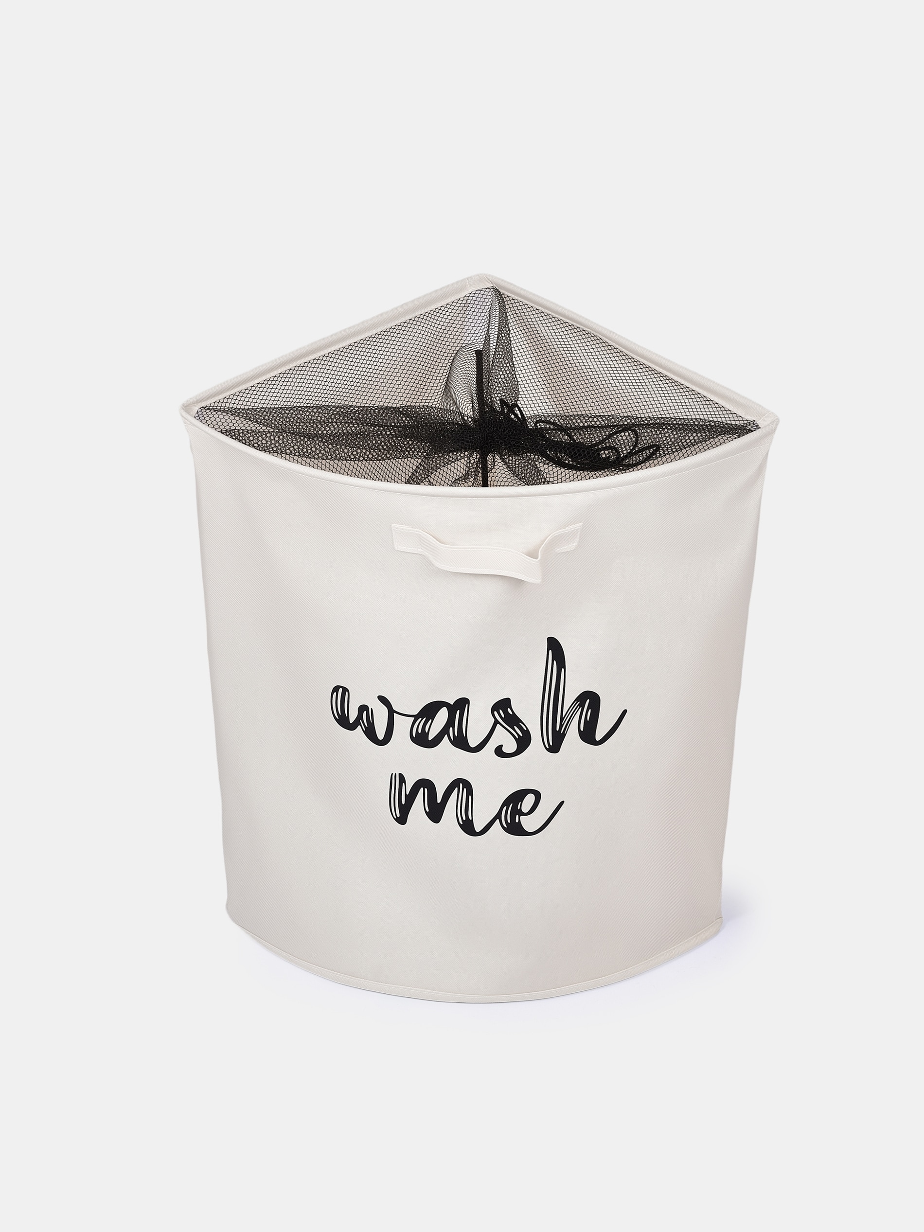 Kosz na pranie z napisem WASH TIME