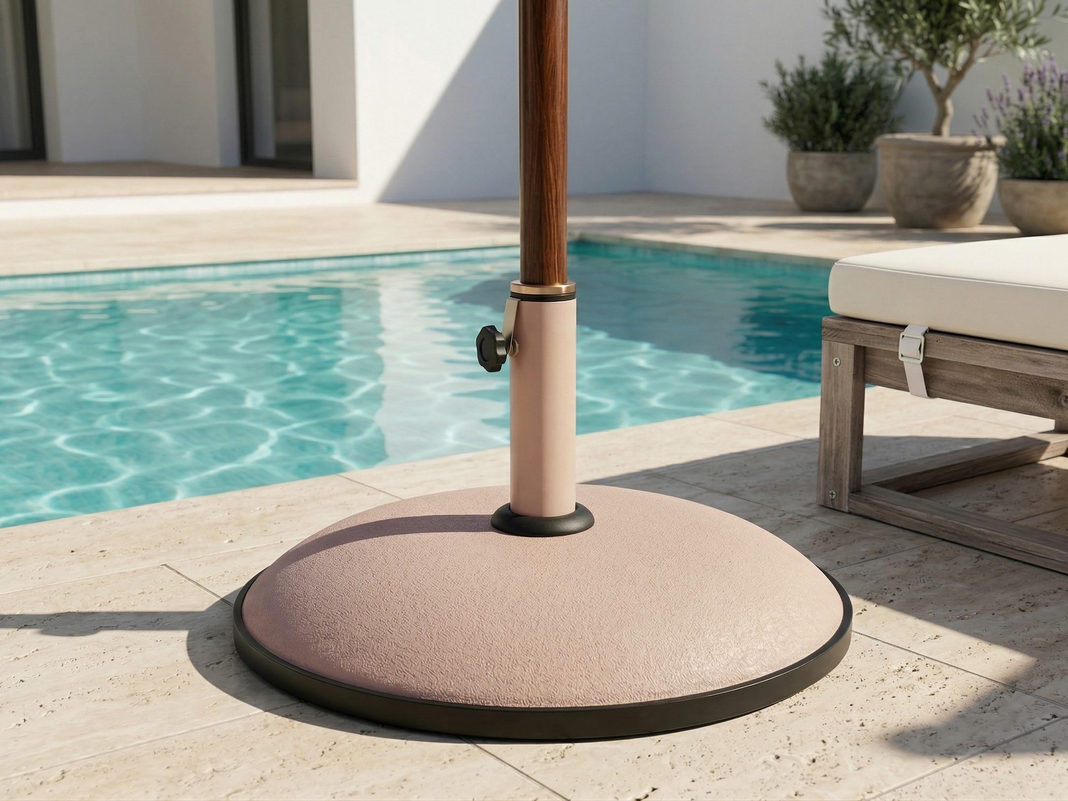 Parasol Base CANZO Beige Round 25 kg