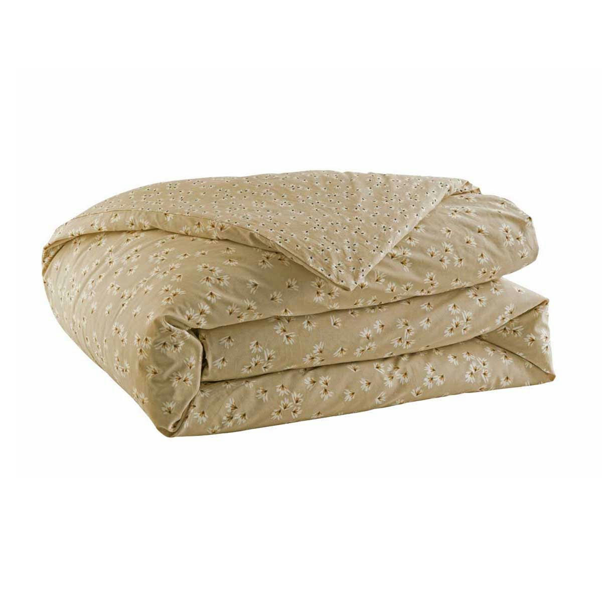 LEONIE - Parure en coton beige sable 240x260