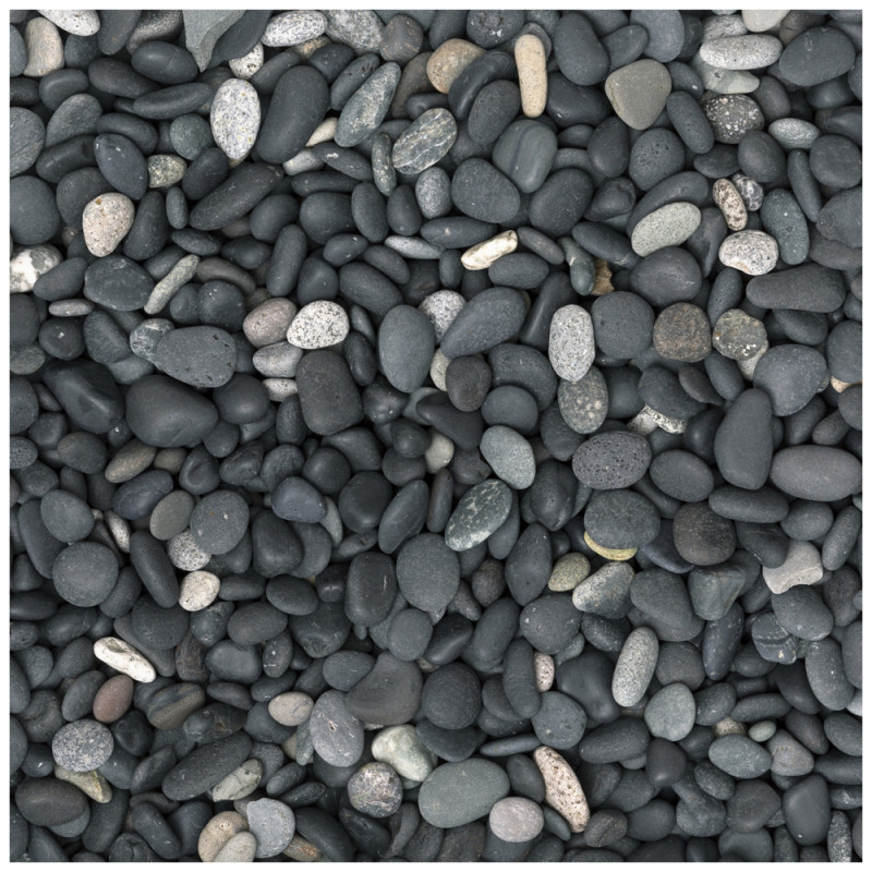 Gravier Beach Pebbles anthracite et gris 8-16 mm 20 kg COBO GARDEN