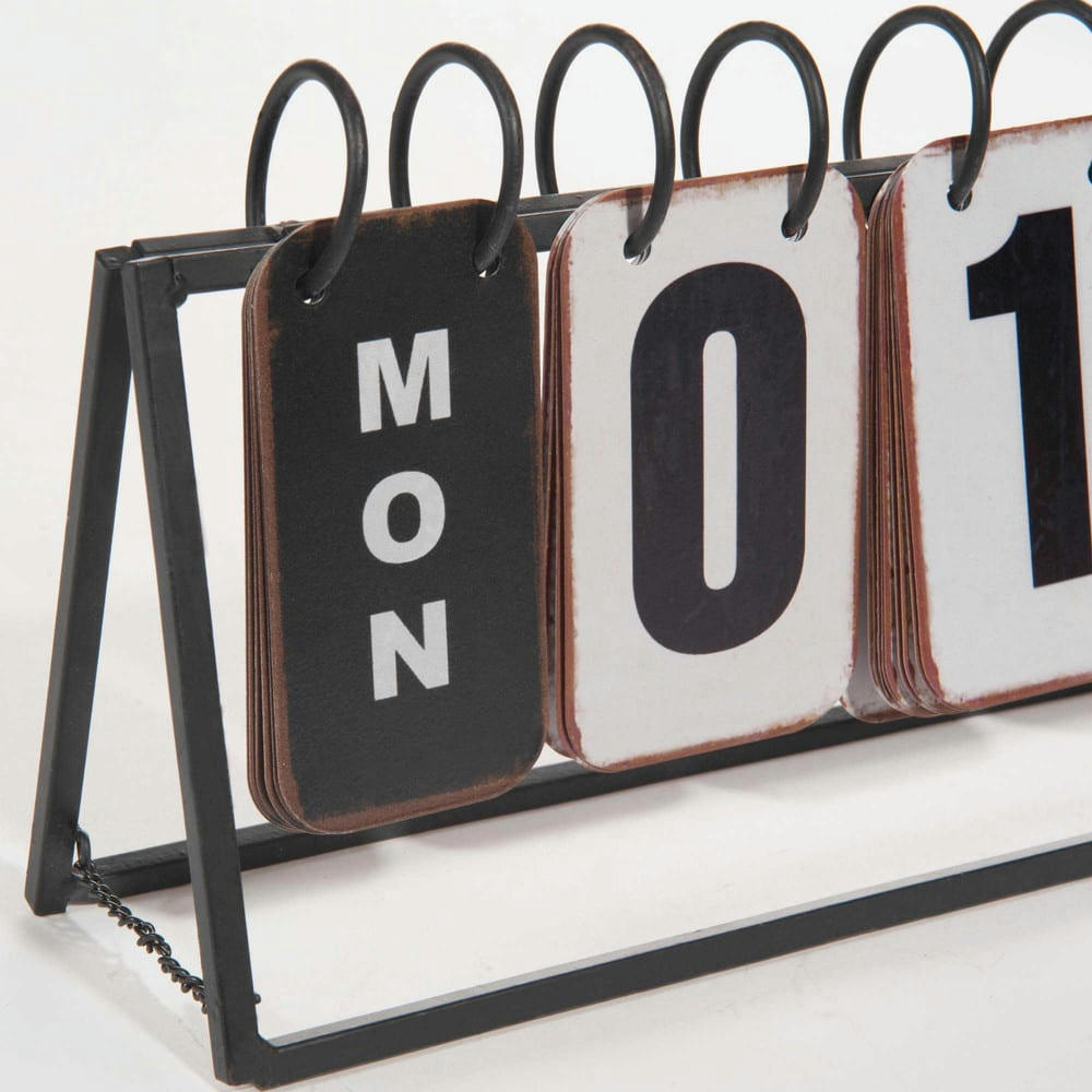 Graphik Tribu - Calendrier perpétuel en métal 16x27