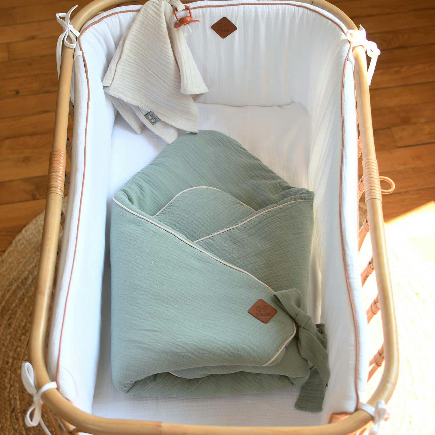 JEANNE - Gigoteuse d'emmaillotage en gaze de coton  100% coton